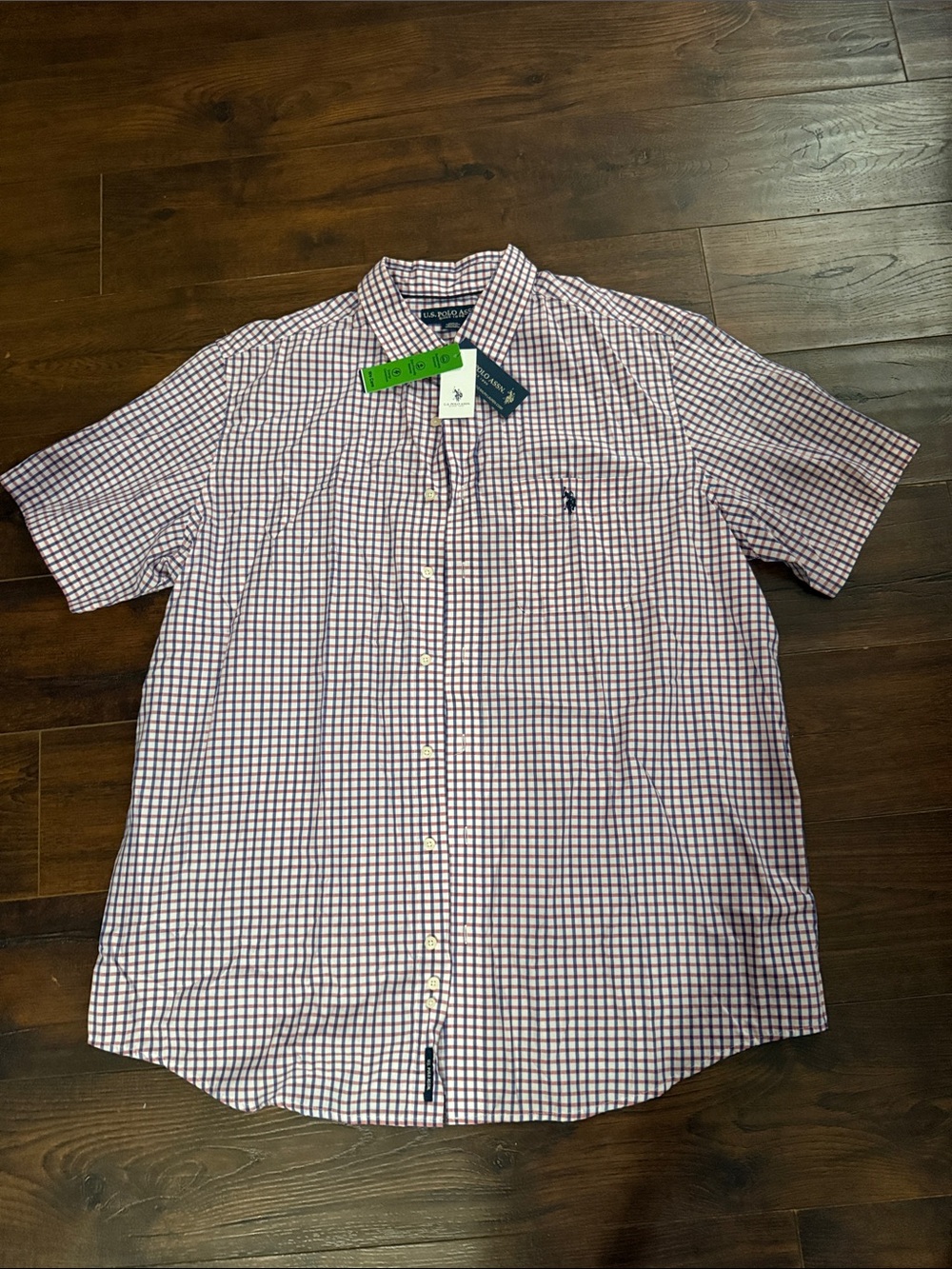 Polo by Ralph Lauren Short-Sleeve Check Shirt - White & Navy & Red